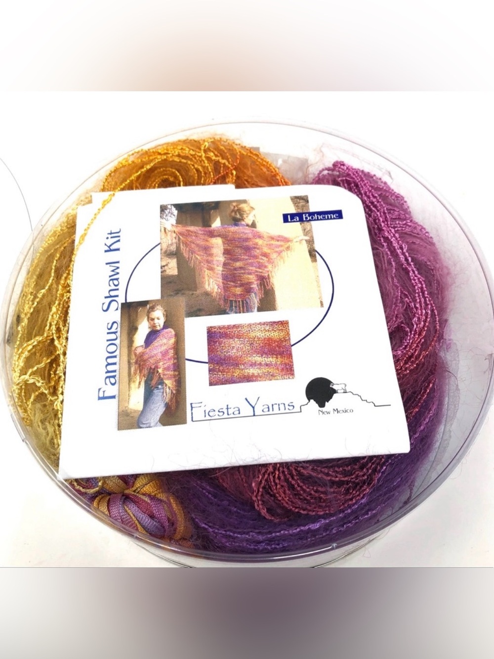FIESTA YARNS knitting 🧶 yarn 🧶 shawl kit - NWOT